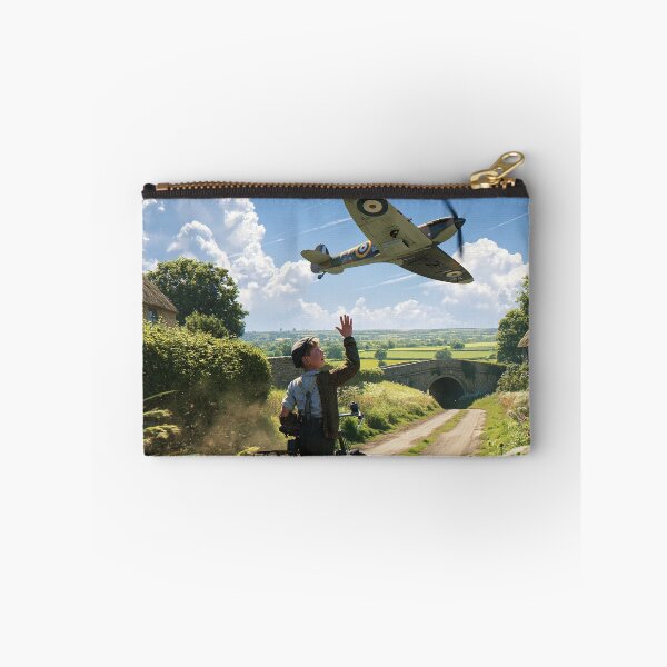 Item preview, Spitfire Low Over The Village Lane designed and sold by Skyframe Aviation.