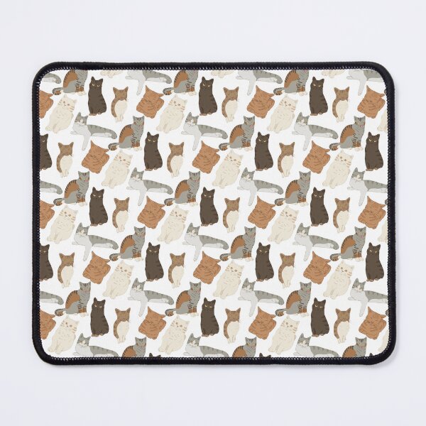 Item preview, Cute Flat Vector Mixed Cat Breeds White Pattern designed and sold by svitlaarty.