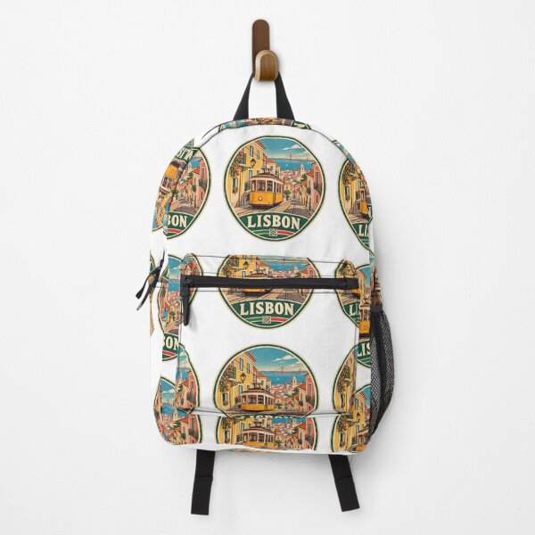 Item preview, Lisbon Yellow Tram – Vintage Portugal Travel Poster Retro City  designed and sold by Globalcitytees.