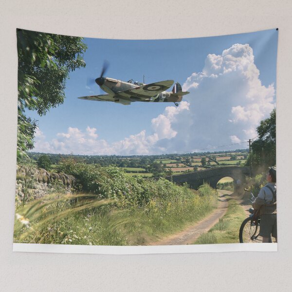 Item preview, Spitfire A Wave From The Country Lane designed and sold by Skyframe Aviation.