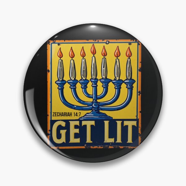 Item preview, Chanukah Get Lit Menorah designed and sold by scripturehood.