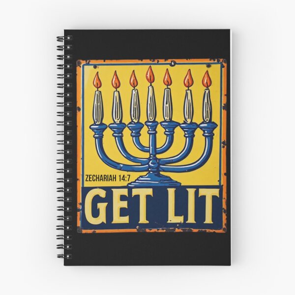 Item preview, Chanukah Get Lit Menorah designed and sold by scripturehood.