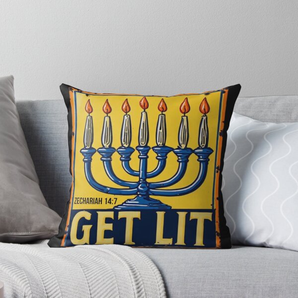 Item preview, Chanukah Get Lit Menorah designed and sold by scripturehood.