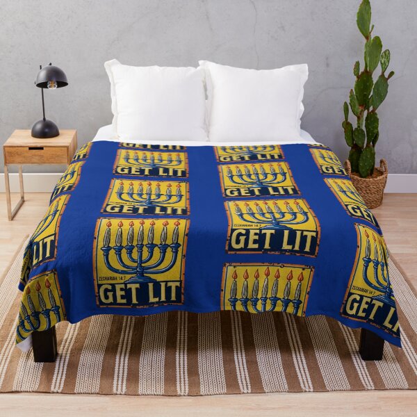 Item preview, Chanukah Get Lit Menorah designed and sold by scripturehood.