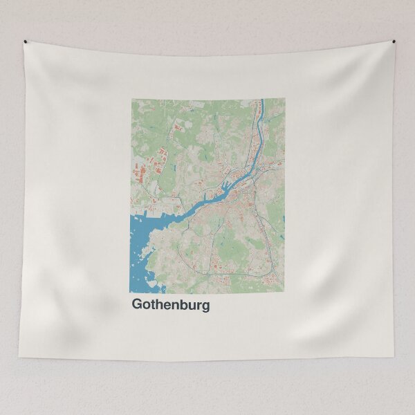 Item preview, Gothenburg Minimalistic Map Art designed and sold by MapsNerd.