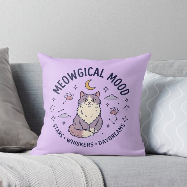 Item preview, Whimsical Meowgical Mood Cat Graphic Illustration: Stars, Whiskers, Daydreams, Celestial Feline Art designed and sold by BiniClicks.