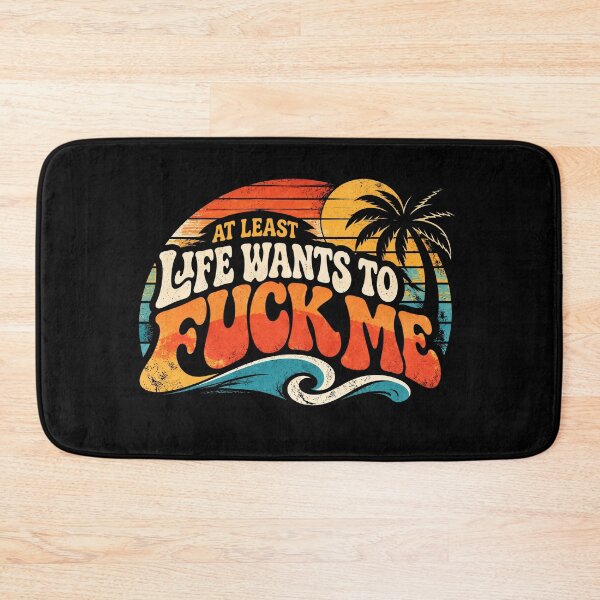 Item preview, Life Wants Me – Retro 70s Dark Humor designed and sold by EdgeDrip.