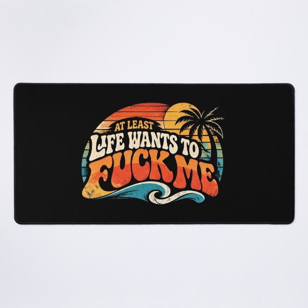 Item preview, Life Wants Me – Retro 70s Dark Humor designed and sold by EdgeDrip.