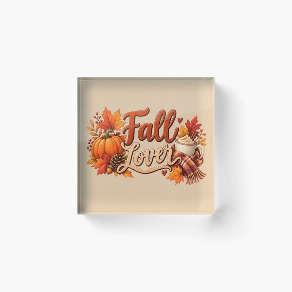 Item preview, Fall Lover – Cozy Pumpkin Spice Autumn Design designed and sold by blankTeeShirt.