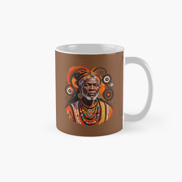 Item preview, African Spiritual Elder Portrait Art | Ancestral Wisdom Keeper | African Spirituality Wall Art designed and sold by 'VARI'.