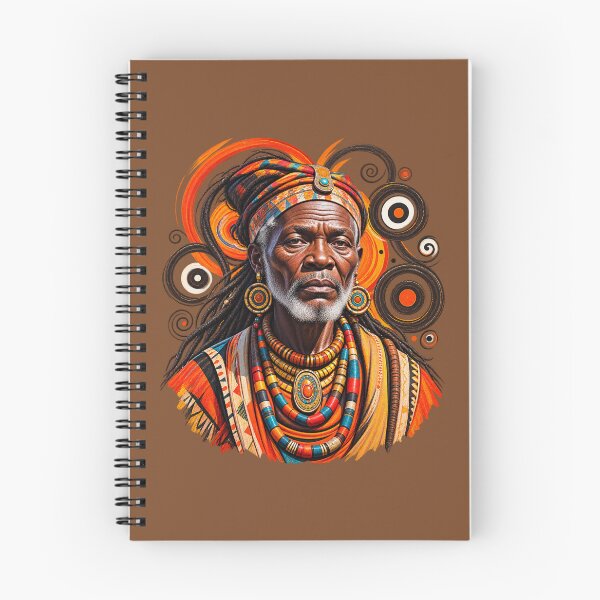 Item preview, African Spiritual Elder Portrait Art | Ancestral Wisdom Keeper | African Spirituality Wall Art designed and sold by 'VARI'.