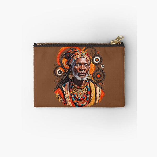 Item preview, African Spiritual Elder Portrait Art | Ancestral Wisdom Keeper | African Spirituality Wall Art designed and sold by 'VARI'.