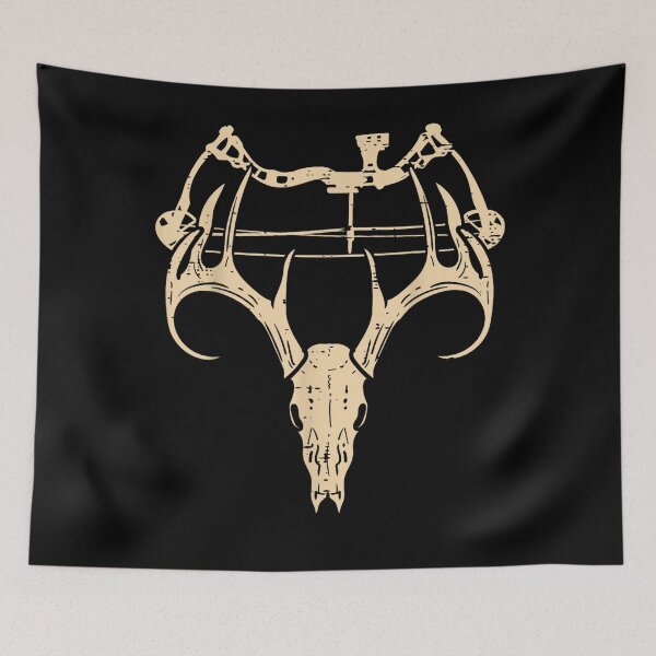 Item preview, Deer Skull Compound Bow Retro Hunting Archery Dad Archer designed and sold by JaredDeShop.