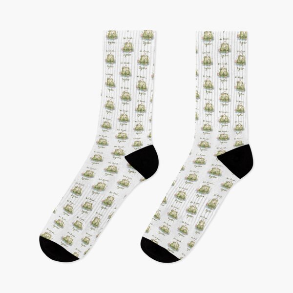 Item preview, We Croak Together — Cute Pride LGBTQ Frog Couple Soft Cottagecore Gift designed and sold by SillentDesign.