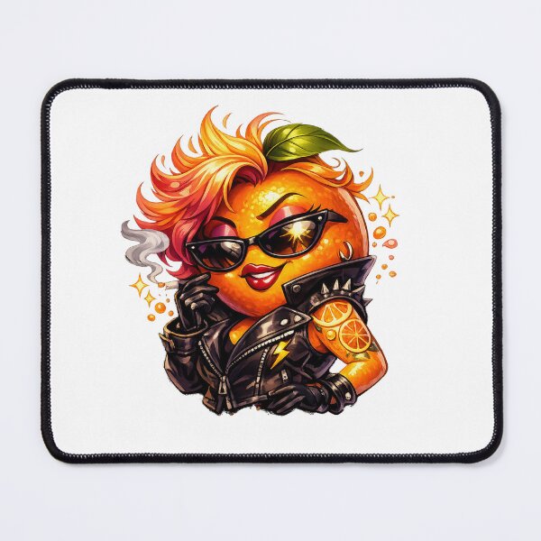 Item preview, Rebel Orange Pastel Kawaii Rock Attitude Fruit Art designed and sold by Sommium .