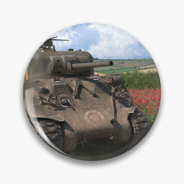 Item preview, Tanques Sherman atravesando los campos de amapolas designed and sold by Skyframe Aviation.