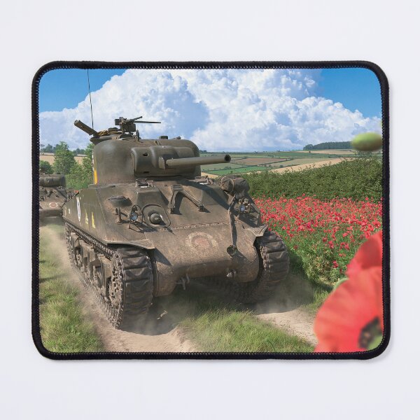 Item preview, Sherman Tanks Through The Poppy Fields designed and sold by Skyframe Aviation.