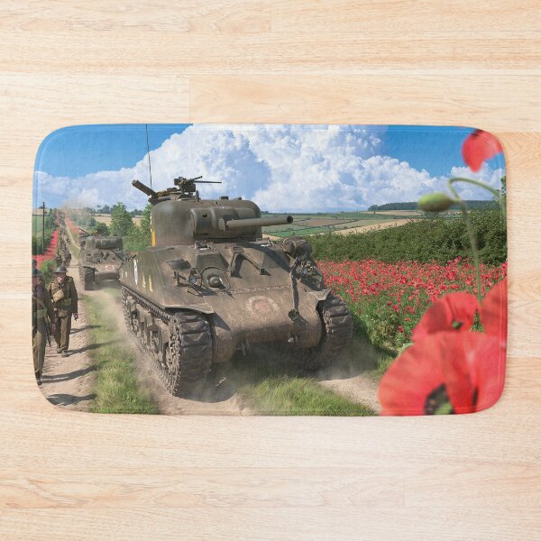 Item preview, Sherman Tanks Through The Poppy Fields designed and sold by Skyframe Aviation.