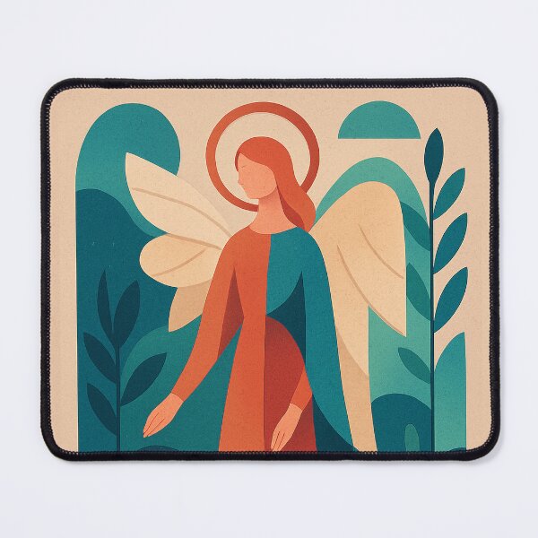Item preview, Angel with wings and halo - a Geometric illustration. designed and sold by GalleryKauffeld.