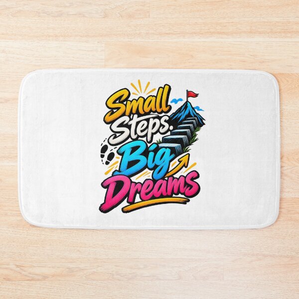 Item preview, Small Steps Big Dreams Motivational Quote designed and sold by Design Sounds Studio.