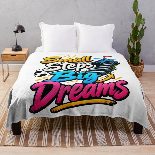 Item preview, Small Steps Big Dreams Motivational Quote designed and sold by Design Sounds Studio.