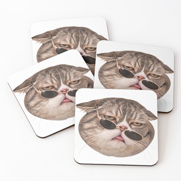 Item preview, Funny Cat With Sunglasses. Meme Cat. Grumpy Reaction Cat. designed and sold by CoCoArt-Ua.