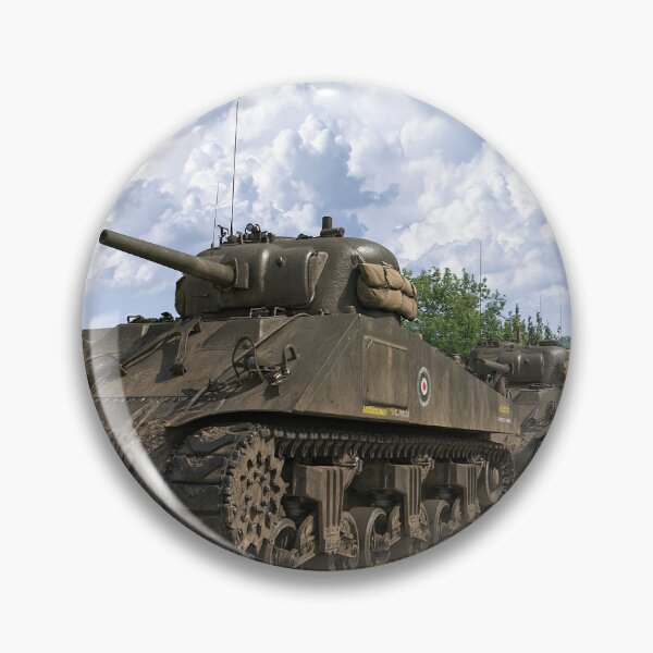 Item preview, Tanques Sherman de la Segunda Guerra Mundial a lo largo de la carretera rural designed and sold by Skyframe Aviation.