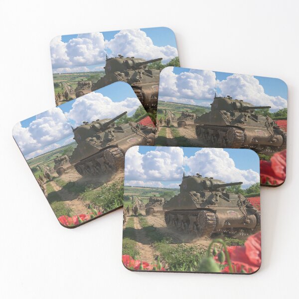 Item preview, Sherman Tanks Among The Poppies designed and sold by Skyframe Aviation.