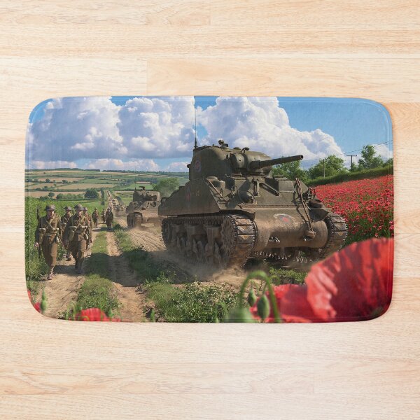 Item preview, Sherman Tanks Among The Poppies designed and sold by Skyframe Aviation.