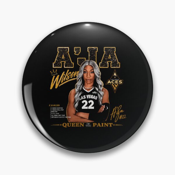 Item preview, A'ja Wilson 'Queen of the Paint' Las Vegas Aces WNBA designed and sold by TaylorJo632106.