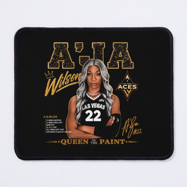 Item preview, A'ja Wilson 'Queen of the Paint' Las Vegas Aces WNBA designed and sold by TaylorJo632106.