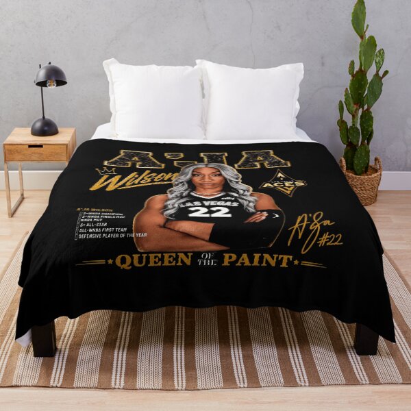 Item preview, A'ja Wilson 'Queen of the Paint' Las Vegas Aces WNBA designed and sold by TaylorJo632106.