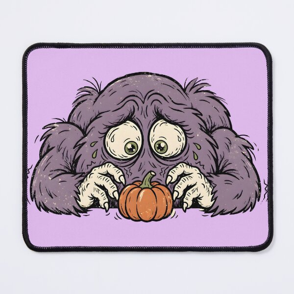 Item preview, Fuzzy Purple Monster Hugging Pumpkin designed and sold by PreeCha Art & Co..