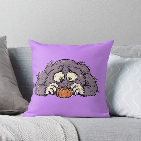 Item preview, Fuzzy Purple Monster Hugging Pumpkin designed and sold by PreeCha Art & Co..