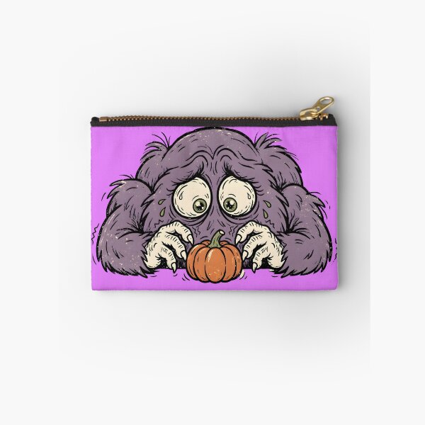 Item preview, Fuzzy Purple Monster Hugging Pumpkin designed and sold by PreeCha Art & Co..