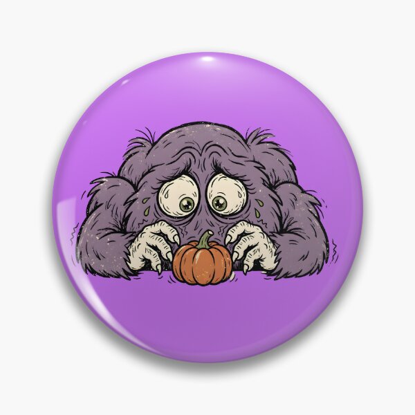 Item preview, Fuzzy Purple Monster Hugging Pumpkin designed and sold by PreeCha Art & Co..