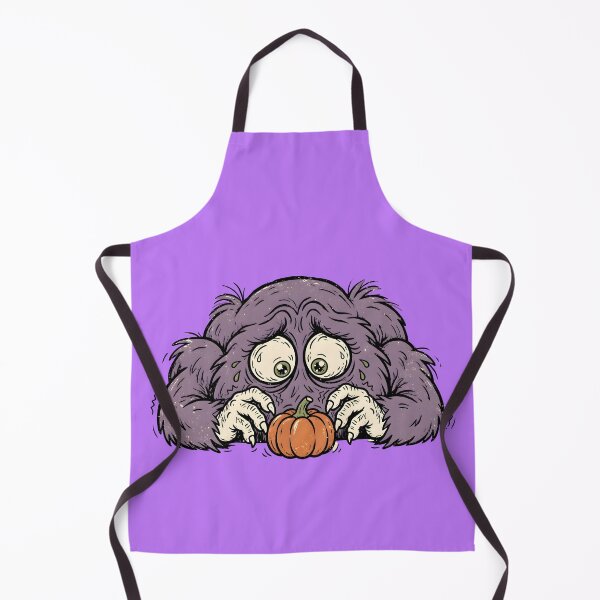 Item preview, Fuzzy Purple Monster Hugging Pumpkin designed and sold by PreeCha Art & Co..