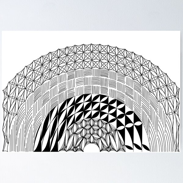 Item preview, Zentangle distorted designed and sold by Mohes-art.