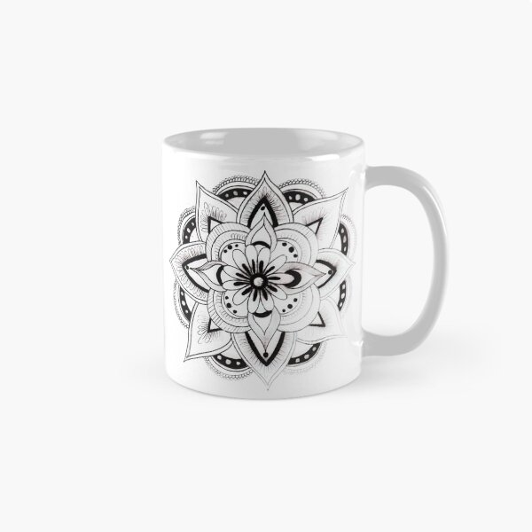 Item preview, Hand-Drawn Symmetrical Floral Mandala Art designed and sold by Alaakadry800.