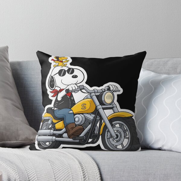 Item preview, Snoopy Biker Riding Motorcycle With Woodstock - Cool Peanuts  designed and sold by Akki27.