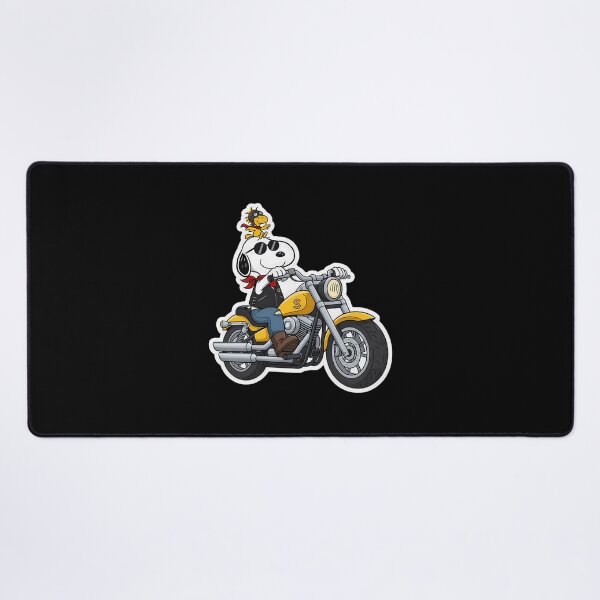 Item preview, Snoopy Biker Riding Motorcycle With Woodstock - Cool Peanuts  designed and sold by Akki27.