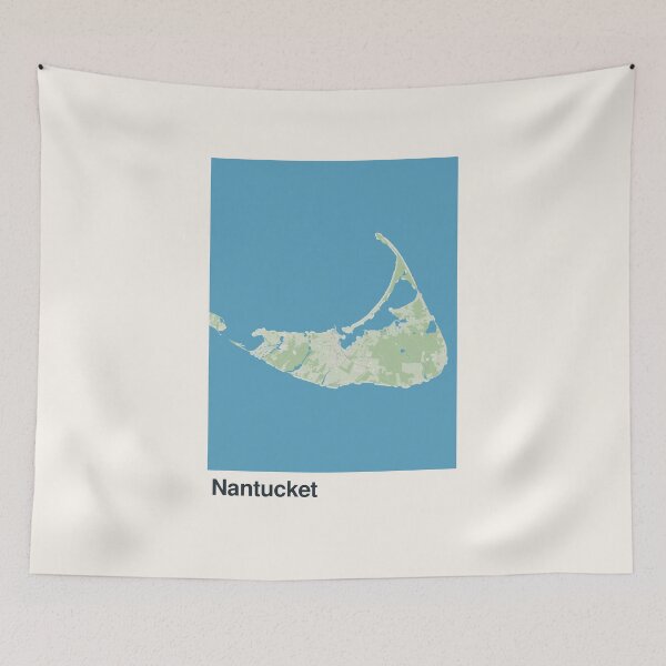 Item preview, Nantucket Minimalistic Map Art designed and sold by MapsNerd.