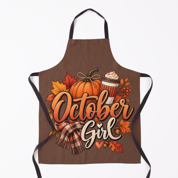 Item preview, October Girl – Cozy Pumpkin Spice Autumn Vibes designed and sold by blankTeeShirt.
