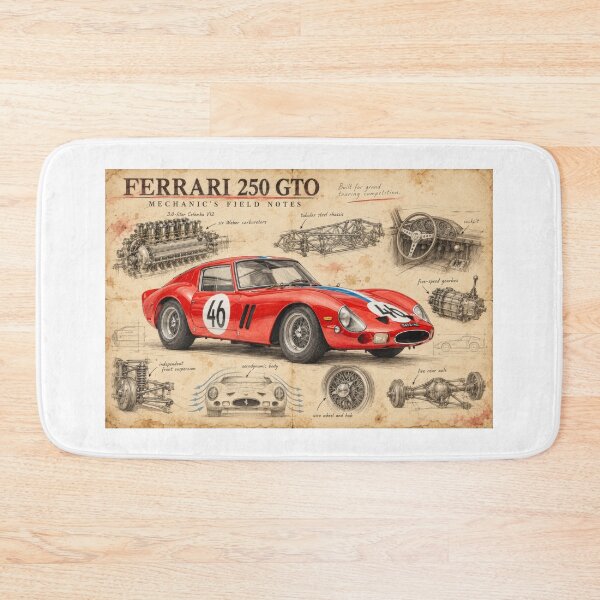Item preview, Ferrari 250 GTO – Mechanic’s Field Notes designed and sold by Russell Thorne.