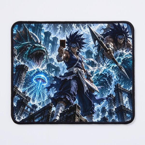 Item preview, Yu-Gi-Oh! Epic Water Duelist and Sea Dragon Anime Battle Artwork designed and sold by Dyan4.