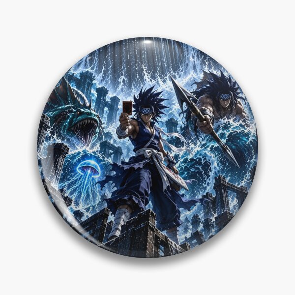 Item preview, Yu-Gi-Oh! Epic Water Duelist and Sea Dragon Anime Battle Artwork designed and sold by Dyan4.