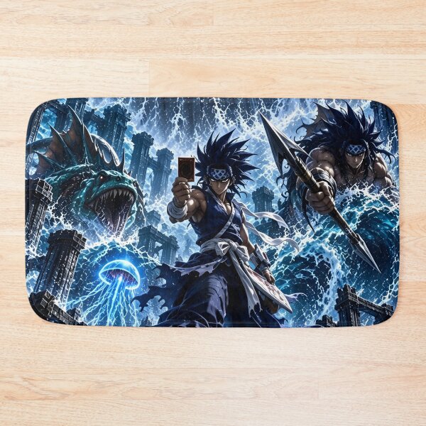 Item preview, Yu-Gi-Oh! Epic Water Duelist and Sea Dragon Anime Battle Artwork designed and sold by Dyan4.
