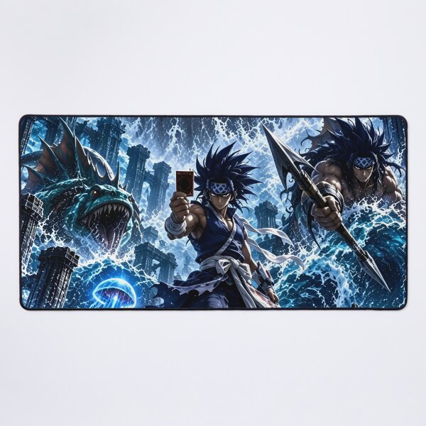 Item preview, Yu-Gi-Oh! Epic Water Duelist and Sea Dragon Anime Battle Artwork designed and sold by Dyan4.