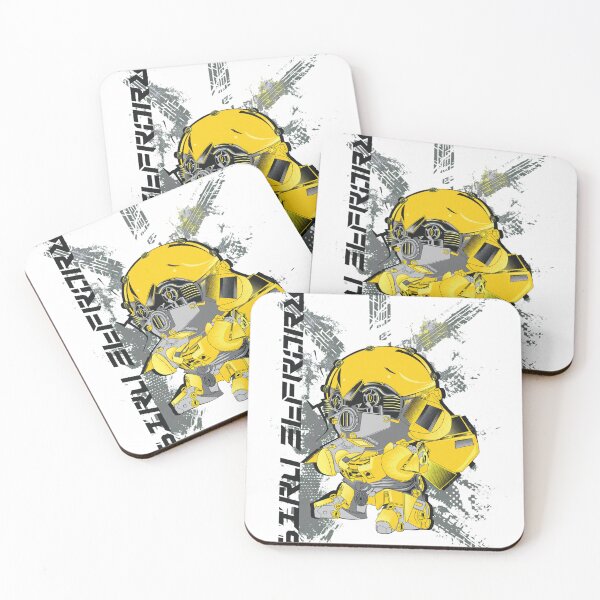 Item preview, Chibi Robot Yellow Mech Grunge Art designed and sold by OlafZemlak.