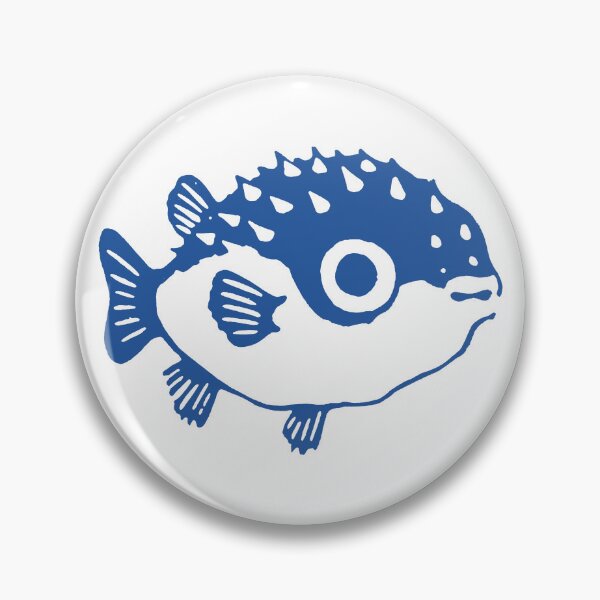 Item preview, Derpy Pufferfish Funny Animal Graphic designed and sold by trajeado14.
